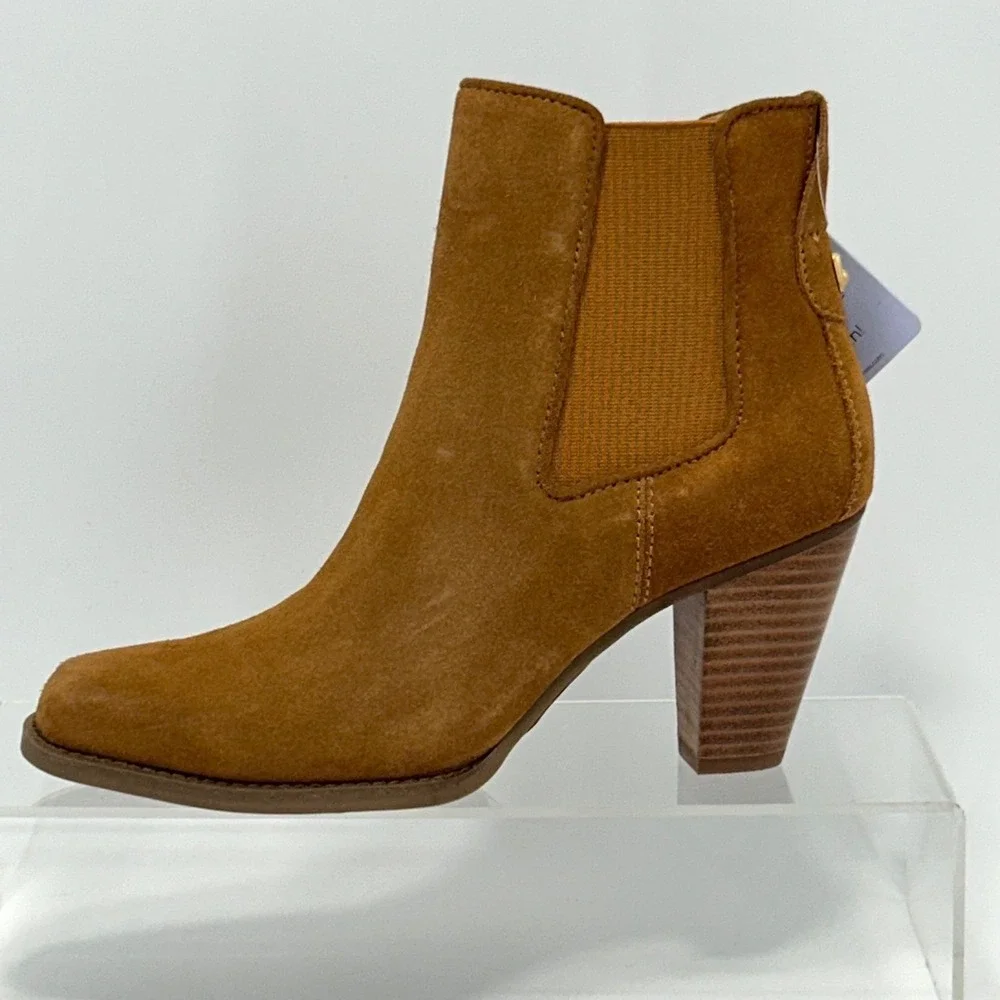 Aerosoles Size 6.5 Lido Brown Suede Leather Ankle Boot Heels‎ Women's